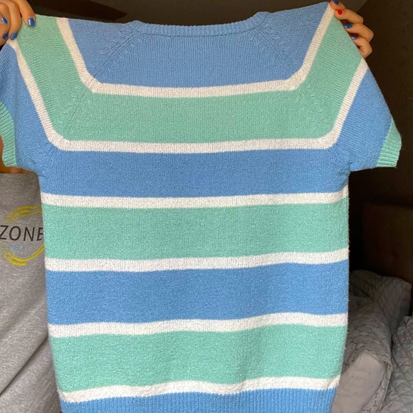 STRIPED Sweater Short Sleeve - Picture 4 of 4